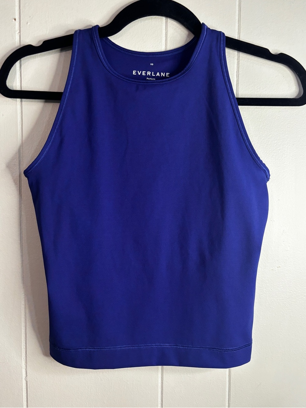 Everlane Cobalt Blue Performance Tank Athleisure Activewear Cropped Size XS